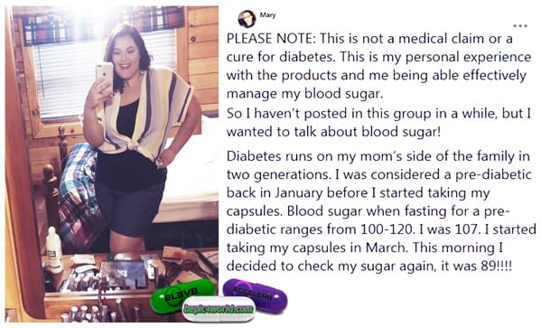 Mary writes about the use of pills of B-Epic with diabetes