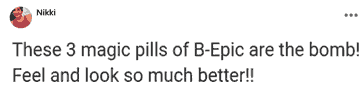 Nikki about 3 pills of B-Epic