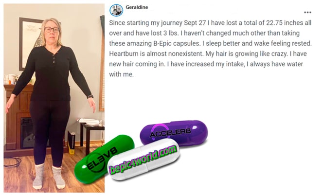 Geraldine’s review about using B-Epic capsules