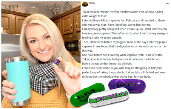 Holly’s review about using B-Epic capsules