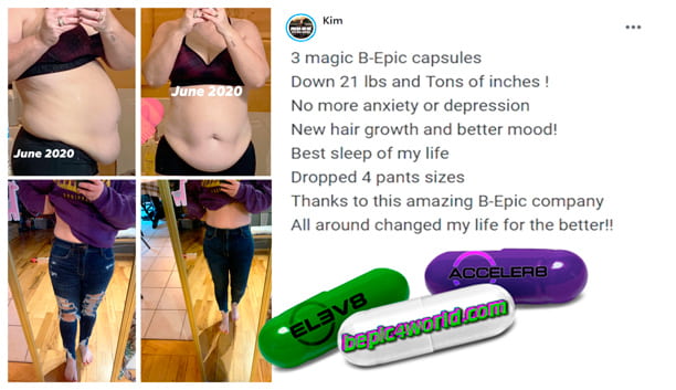 Kim writes about B-Epic capsules to relieve depression