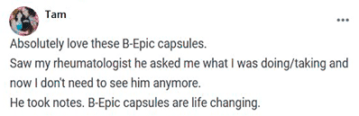 Tam writes about the benefits of B-Epic capsules