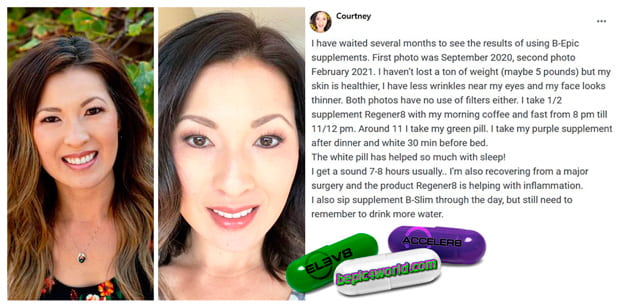 Feedback of Courtney about B-Epic supplements