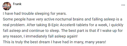 Frank writes about using Acceler8 pills for insomnia