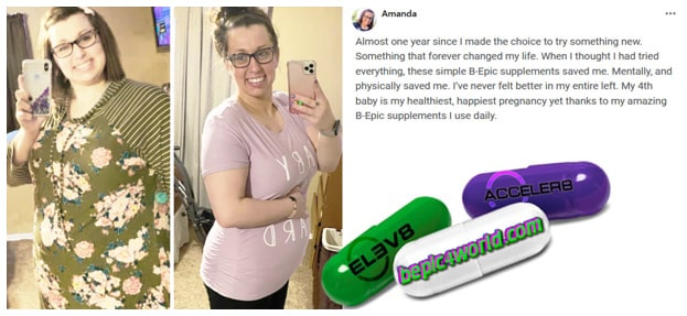 Feedback of Amanda about the benefits B-Epic supplements