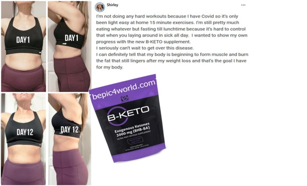 Shirley about B-KETO supplement by B-Epic