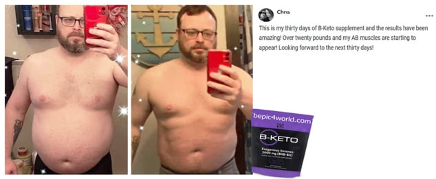 Chris about B-KETO supplement by B-Epic