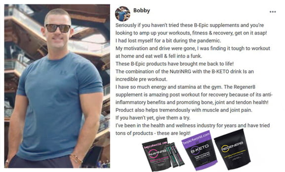 Feedback of Bobby about B-Epic supplements