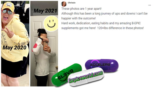Feedback of Chrissie about B-Epic supplements