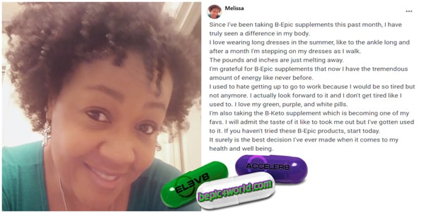 Feedback of Melissa about B-Epic supplements