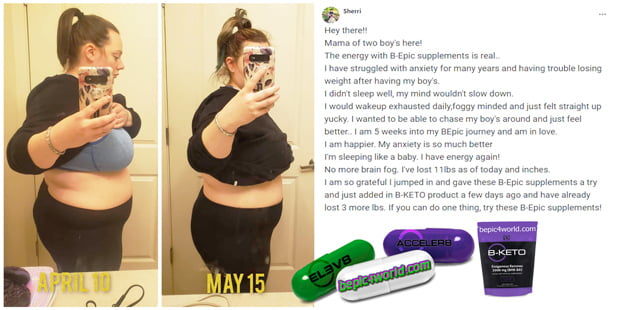 Feedback of Sherri about B-Epic supplements