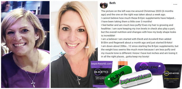 Feedback of Beth about B-Epic supplements