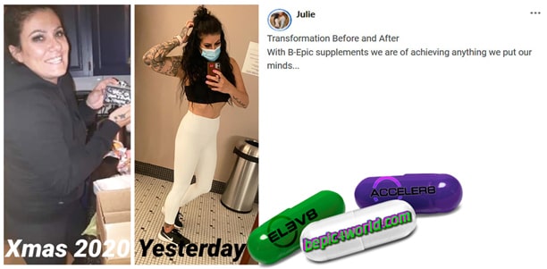 Feedback of Julie about B-Epic supplements
