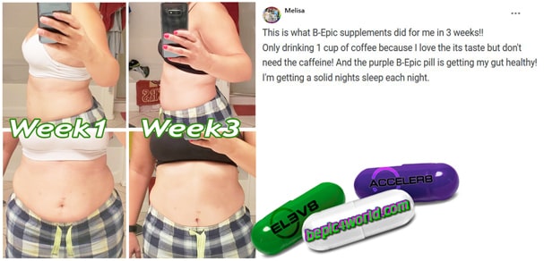 Feedback of Melisa about B-Epic supplements