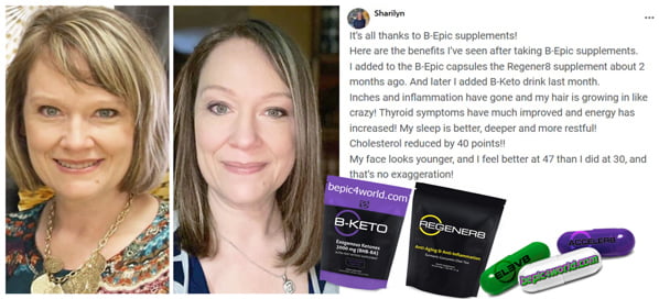 Feedback of Sharilyn about B-Epic supplements