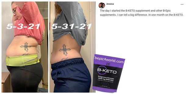 Jessica about B-KETO supplement by B-Epic