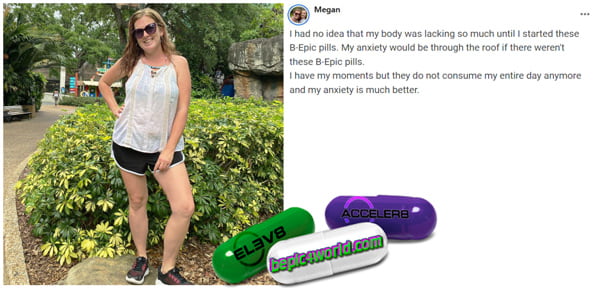 Megan writes about B-Epic pills for relieving anxiety
