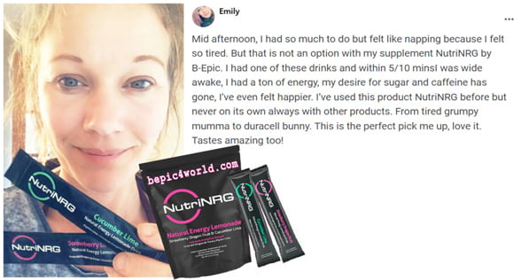Review of Emily about B-Epic product NutriNRG