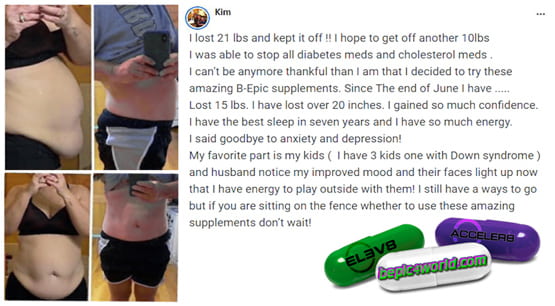 Feedback of Kim about the benefits of B-Epic supplements