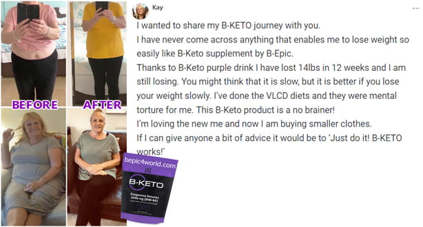 Kay writes about B-KETO product by BEpic