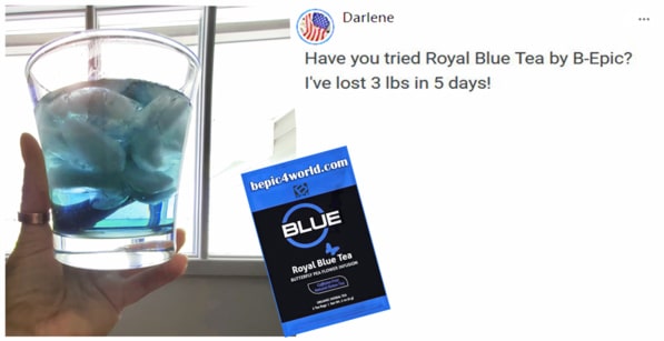 Review of Darlene about Royal Blue Tea by BEpic