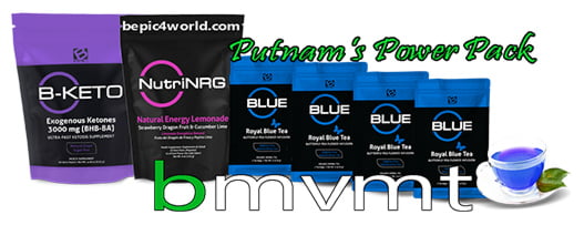 Ultimate Pack BMvmt Putnam's Power Pack (B-Keto-&-NutriNRG & Royal Blue Tea)