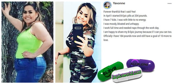 Yavonne writes about the benefits of B-Epic pills for weight loss