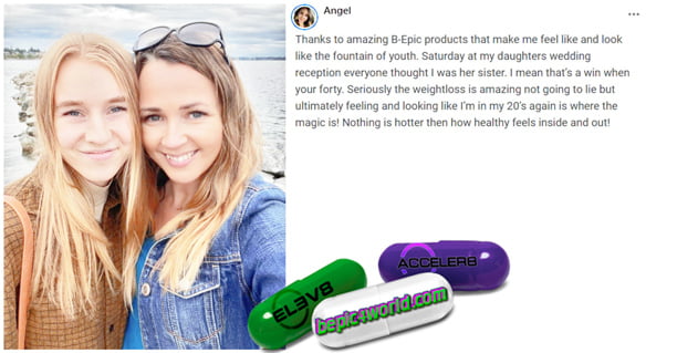 Feedback of Angel about the benefits of BEpic products for to maintain a healthy shape and youth