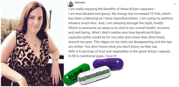 Michelle writes about the benefits of B-Epic capsules