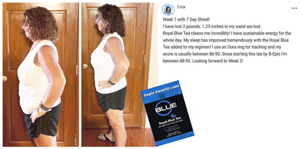 Review of Lisa about Royal Blue Tea by BEpic