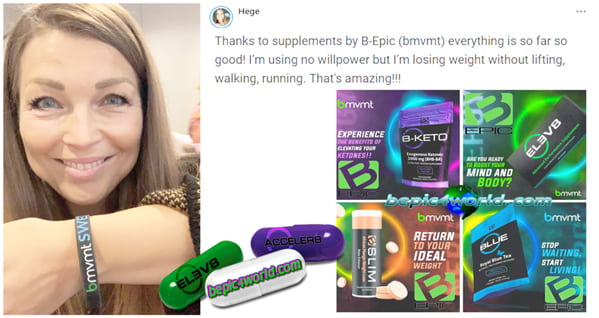 Feedback of Hege about the benefits of BEpic supplements for weight loss