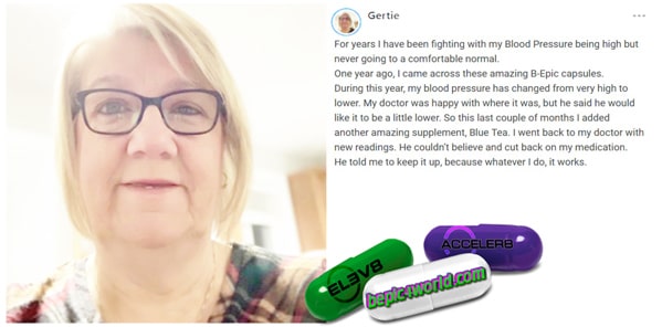Gertie writes about the benefits of BEpic capsules for to lower blood pressure