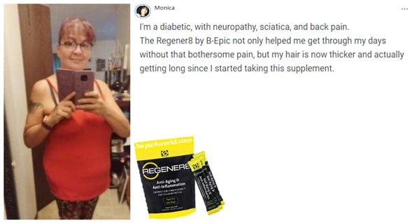 Monica writes about using Regener8 by B-Epic