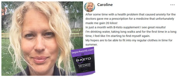 Caroline writes about B-KETO supplement by B-Epic
