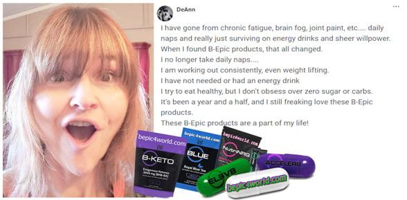 Feedback of DeAnn about the benefits of B-Epic products for health