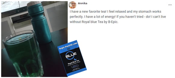 Review of Annika about Royal Blue Tea of B-Epic