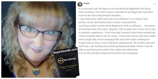 Angela writes about the benefits of B-Epic Regener8