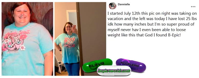 Dannielle writes about the use of pills of BEpic to get weight loss