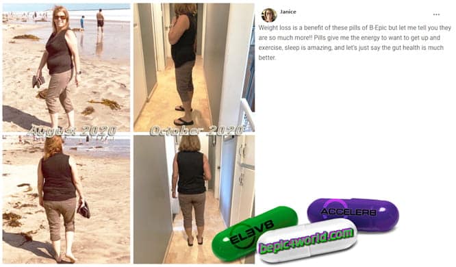 Janice writes about benefit of B-Epic pills to get weight loss