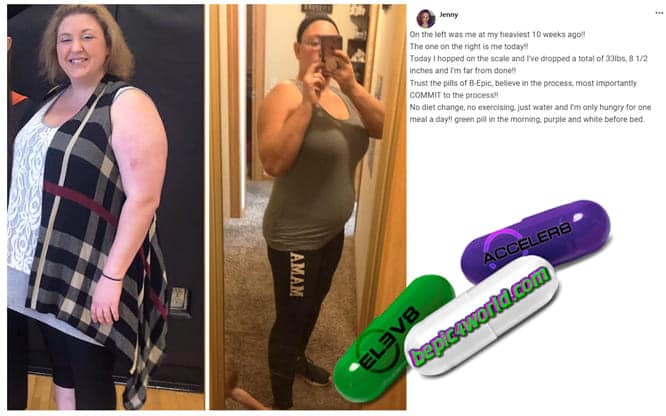 Jenny writes about using pills of B-Epic to get weight loss