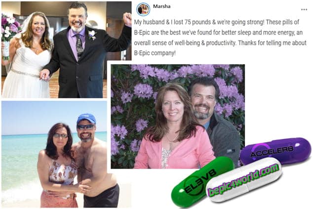 Marsha writes about using pills of B-Epic to get weight loss