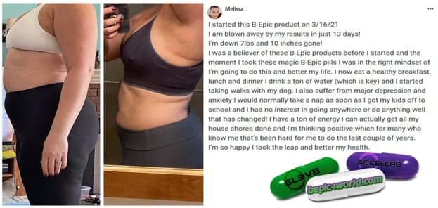 Melissa writes about B-Epic pills to get weight loss