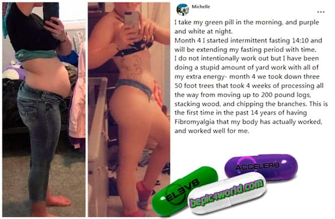 Michelle writes about using pills of B-Epic to get weight loss