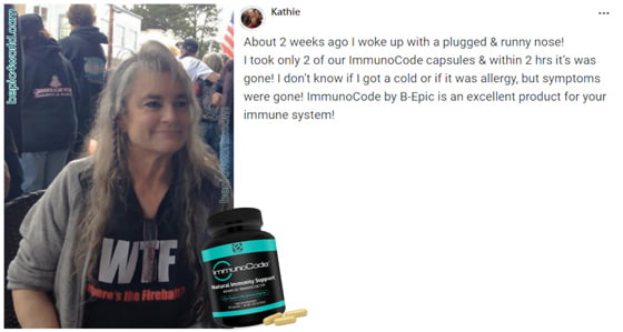 Review about ImmunoCode supplement B-Epic by Kathie