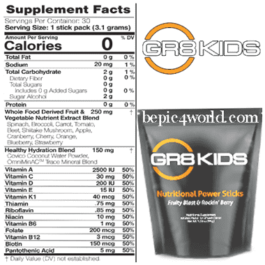 GR8-Kids ingredients